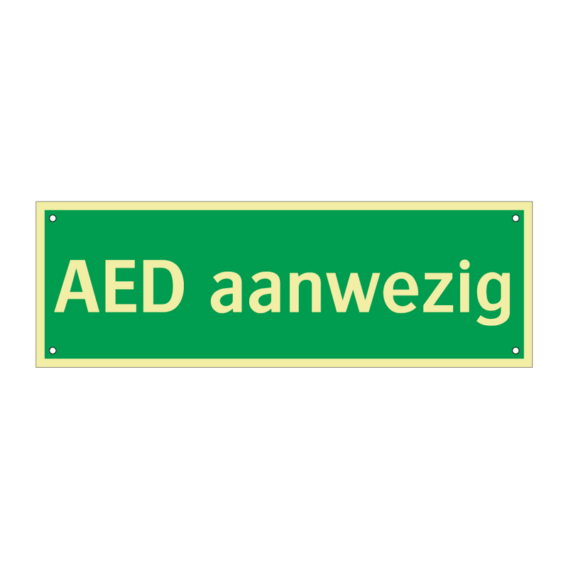 AED aanwezig & AED aanwezig & AED aanwezig & AED aanwezig