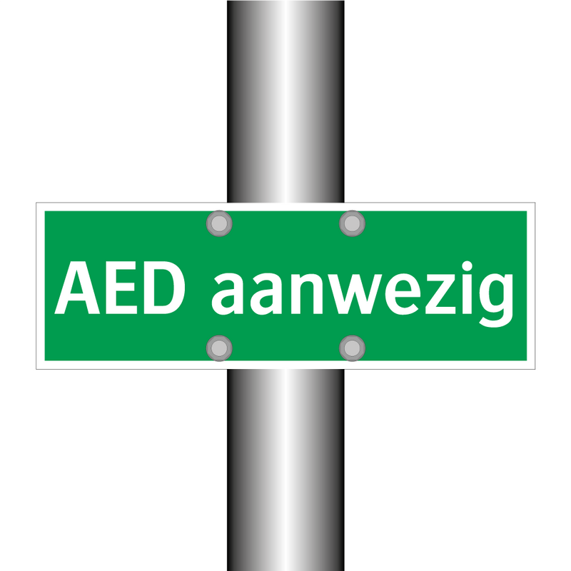 AED aanwezig & AED aanwezig & AED aanwezig