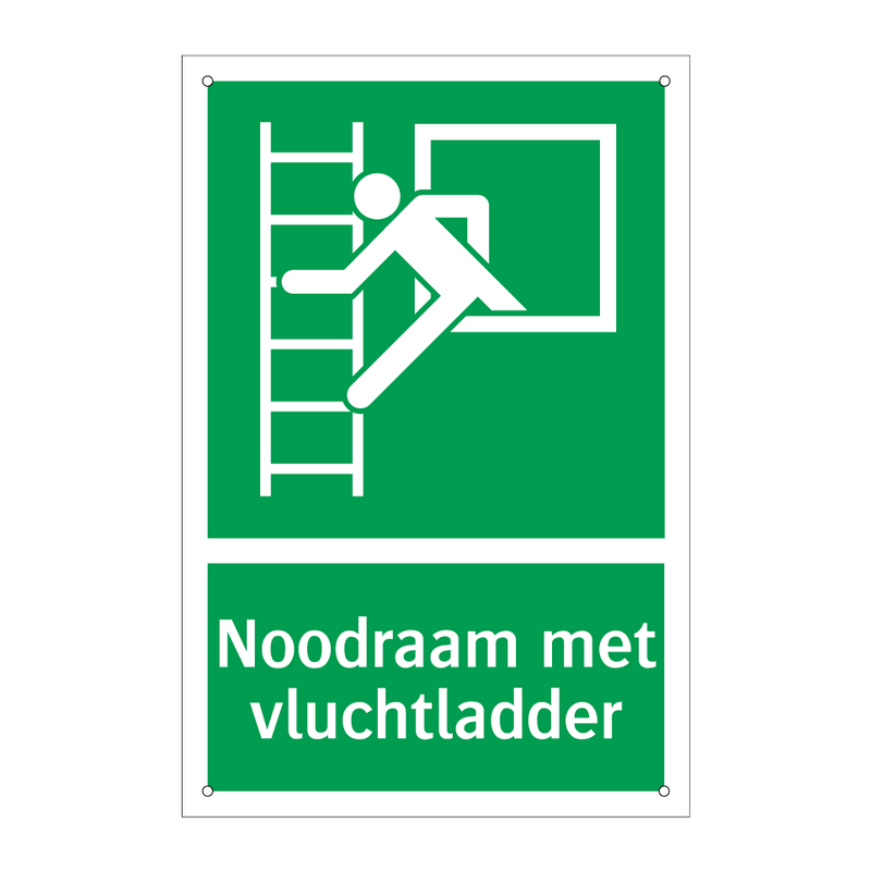 Noodraam met vluchtladder & Noodraam met vluchtladder & Noodraam met vluchtladder