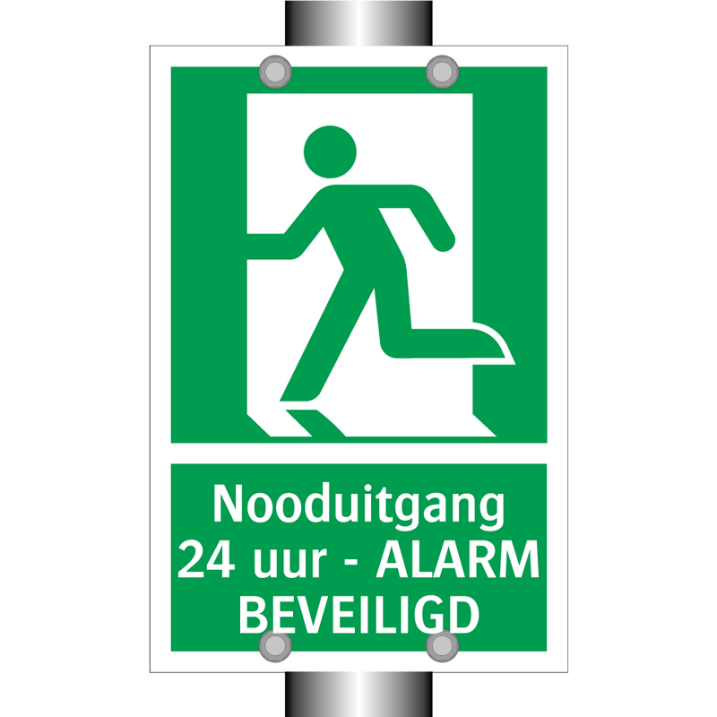 Nooduitgang - 24 uur - ALARM BEVEILIGD & Nooduitgang - 24 uur - ALARM BEVEILIGD