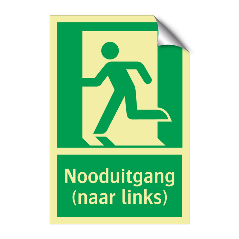 Nooduitgang (naar links) & Nooduitgang (naar links) & Nooduitgang (naar links)