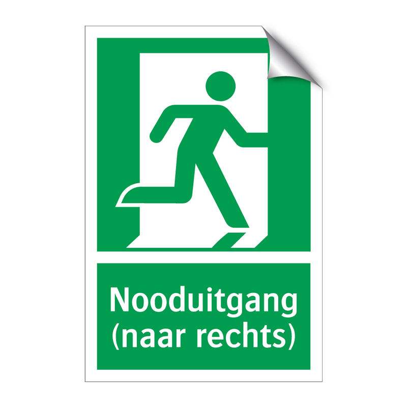 Nooduitgang (naar rechts) & Nooduitgang (naar rechts) & Nooduitgang (naar rechts)