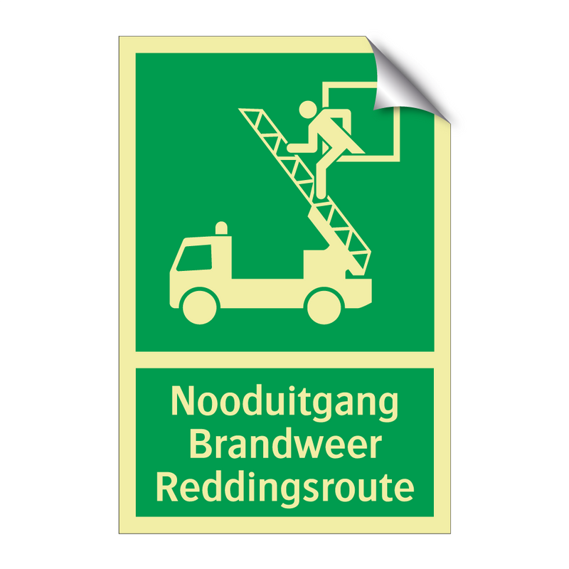 Nooduitgang Brandweer Reddingsroute & Nooduitgang Brandweer Reddingsroute