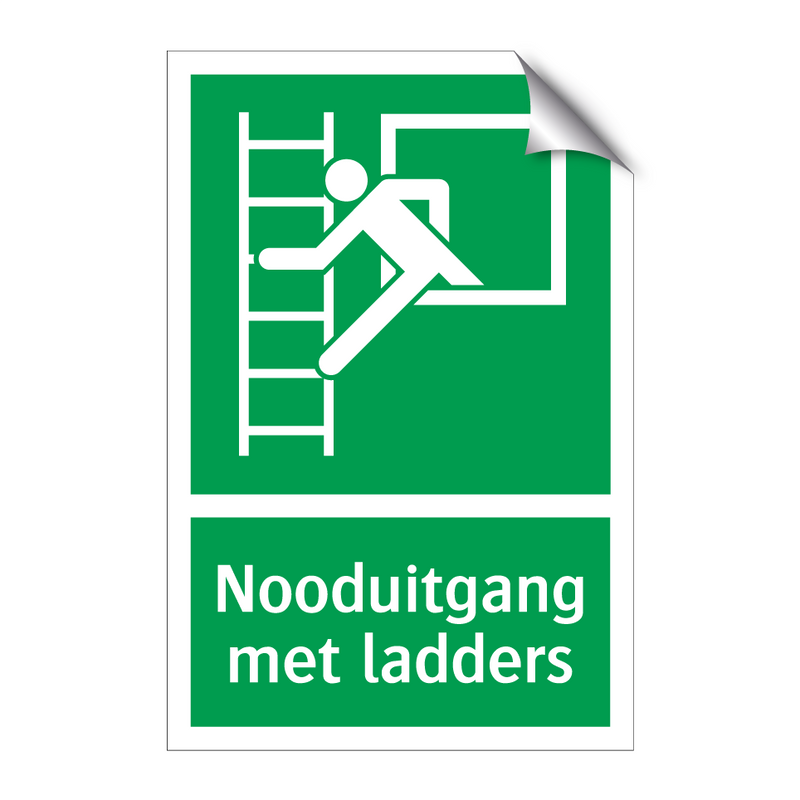 Nooduitgang met ladders & Nooduitgang met ladders & Nooduitgang met ladders