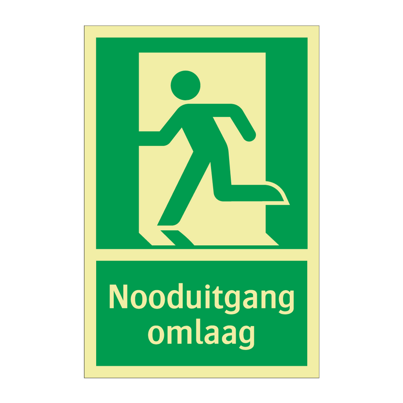 Nooduitgang omlaag & Nooduitgang omlaag & Nooduitgang omlaag & Nooduitgang omlaag