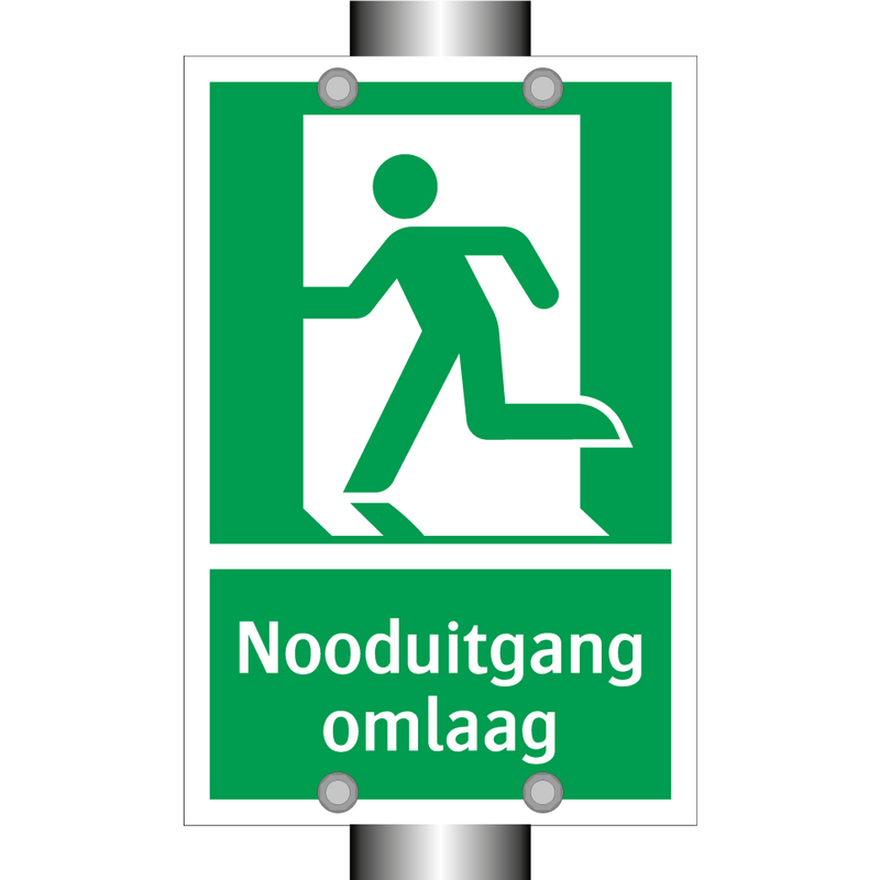 Nooduitgang omlaag & Nooduitgang omlaag & Nooduitgang omlaag & Nooduitgang omlaag