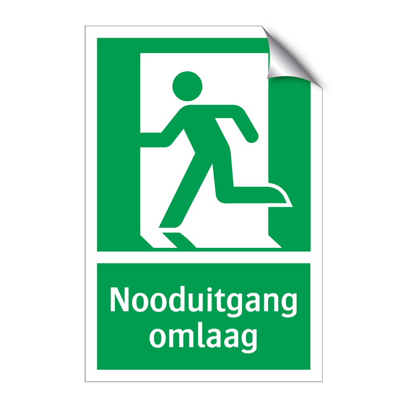 Nooduitgang omlaag & Nooduitgang omlaag & Nooduitgang omlaag & Nooduitgang omlaag