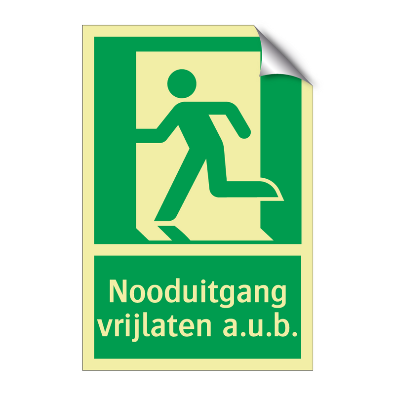 Nooduitgang vrijlaten a.u.b. & Nooduitgang vrijlaten a.u.b. & Nooduitgang vrijlaten a.u.b.