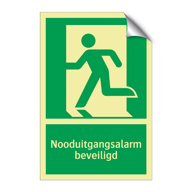 Nooduitgangsalarm beveiligd & Nooduitgangsalarm beveiligd & Nooduitgangsalarm beveiligd