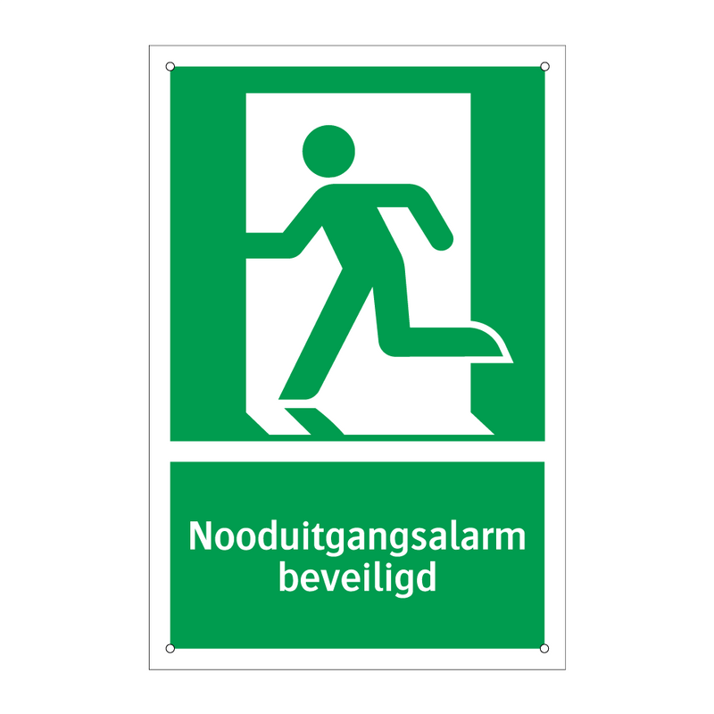 Nooduitgangsalarm beveiligd & Nooduitgangsalarm beveiligd & Nooduitgangsalarm beveiligd