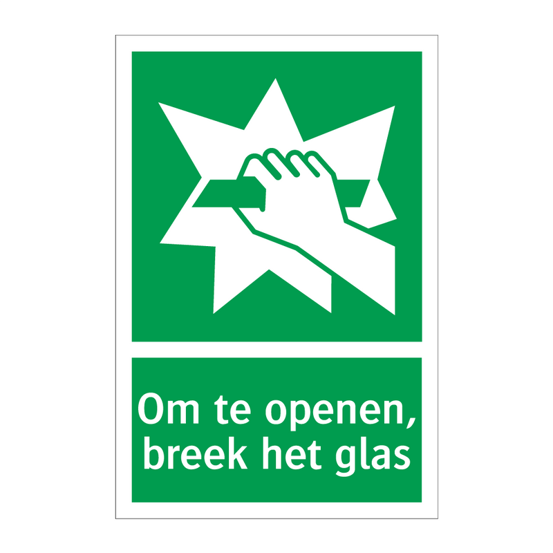 Om te openen, breek het glas & Om te openen, breek het glas & Om te openen, breek het glas