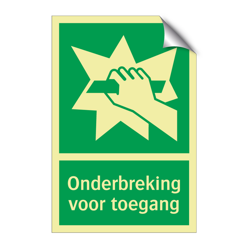 Onderbreking voor toegang & Onderbreking voor toegang & Onderbreking voor toegang