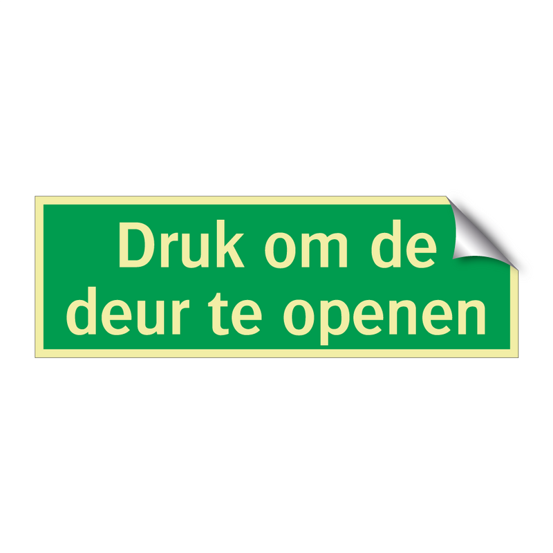 Druk om de deur te openen & Druk om de deur te openen & Druk om de deur te openen