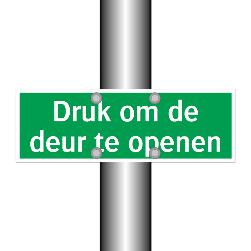 Druk om de deur te openen & Druk om de deur te openen & Druk om de deur te openen