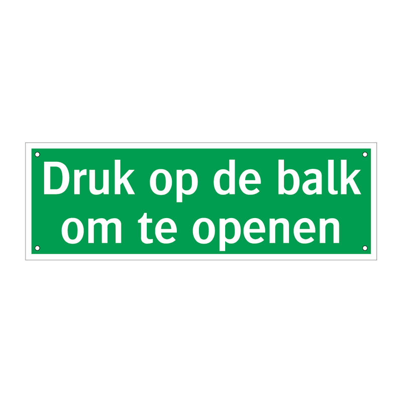 Druk op de balk om te openen & Druk op de balk om te openen & Druk op de balk om te openen