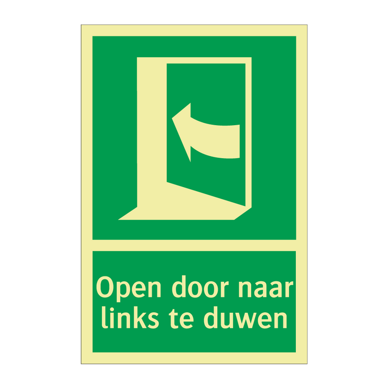 Open door naar links te duwen & Open door naar links te duwen & Open door naar links te duwen