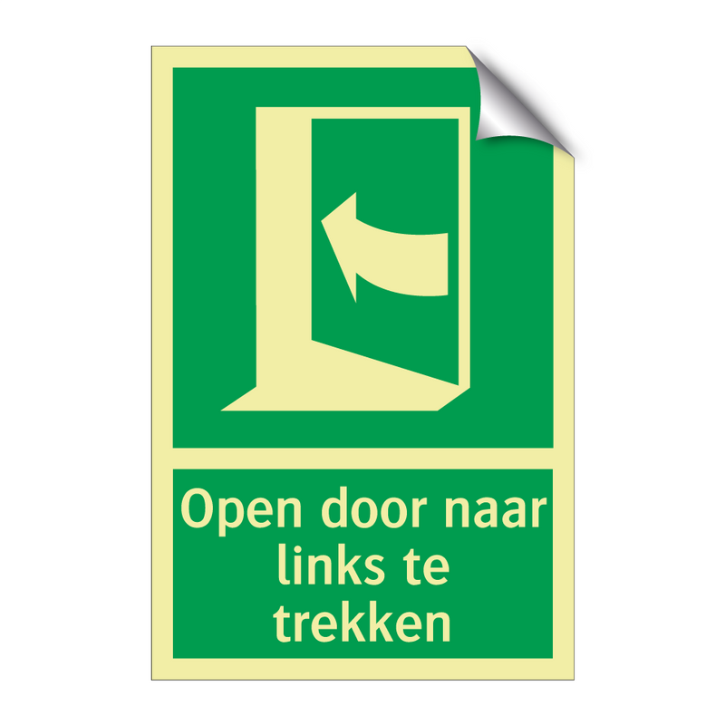 Open door naar links te trekken & Open door naar links te trekken & Open door naar links te trekken