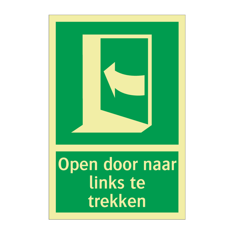 Open door naar links te trekken & Open door naar links te trekken & Open door naar links te trekken