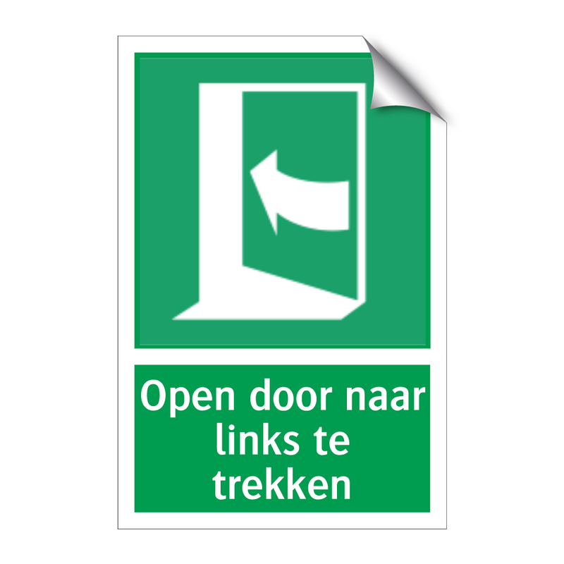 Open door naar links te trekken & Open door naar links te trekken & Open door naar links te trekken