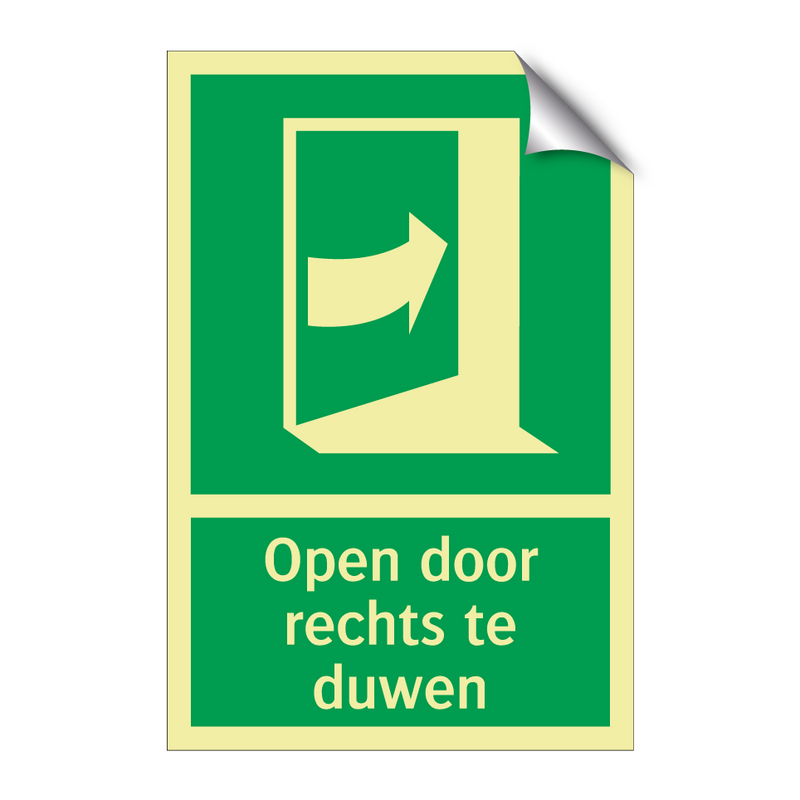 Open door rechts te duwen & Open door rechts te duwen & Open door rechts te duwen