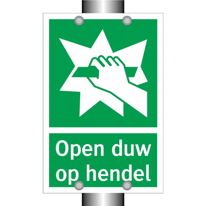 Open duw op hendel & Open duw op hendel & Open duw op hendel & Open duw op hendel