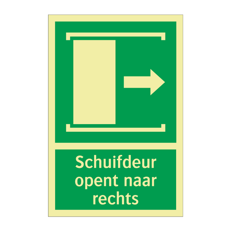 Schuifdeur opent naar rechts & Schuifdeur opent naar rechts & Schuifdeur opent naar rechts