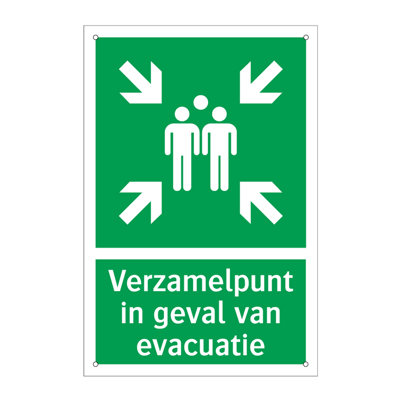 Verzamelpunt in geval van evacuatie & Verzamelpunt in geval van evacuatie