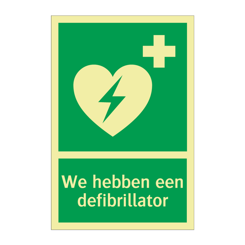 We hebben een defibrillator & We hebben een defibrillator & We hebben een defibrillator