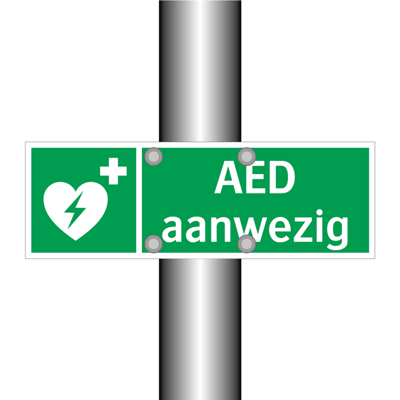 AED aanwezig & AED aanwezig & AED aanwezig