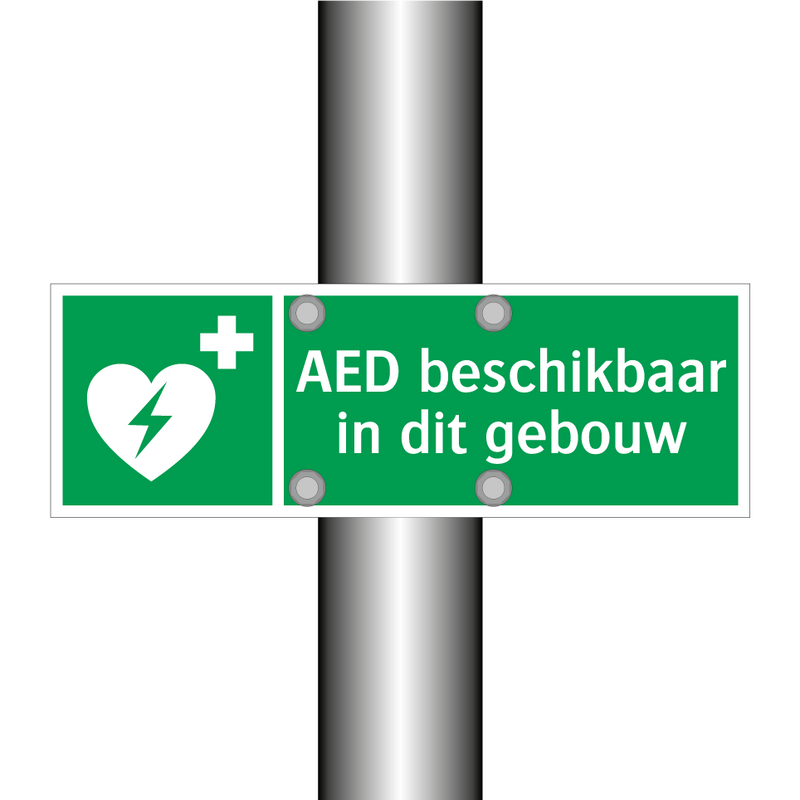 AED beschikbaar in dit gebouw & AED beschikbaar in dit gebouw & AED beschikbaar in dit gebouw