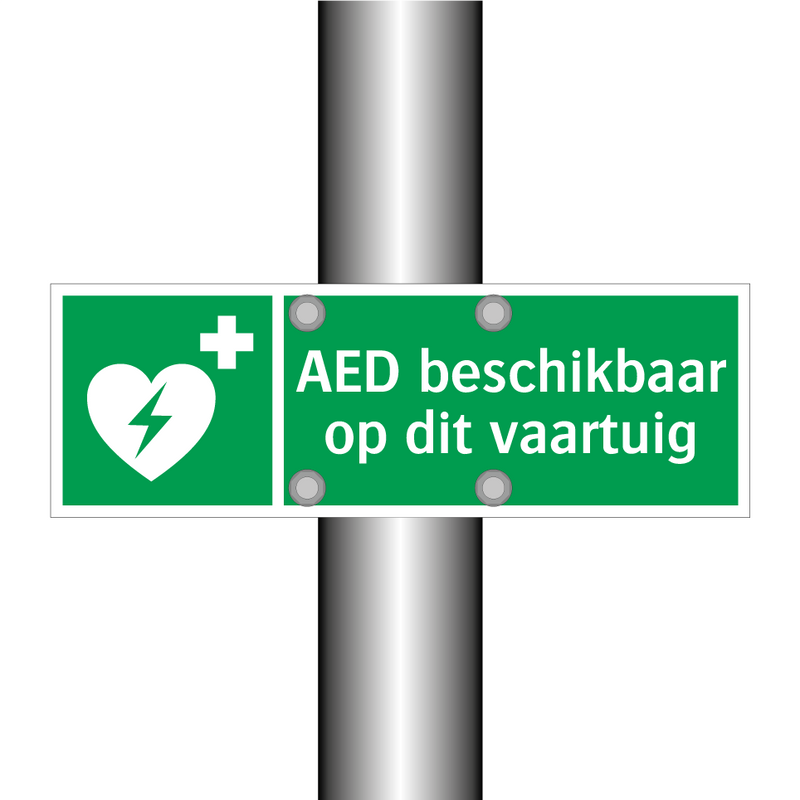 AED beschikbaar op dit vaartuig & AED beschikbaar op dit vaartuig & AED beschikbaar op dit vaartuig