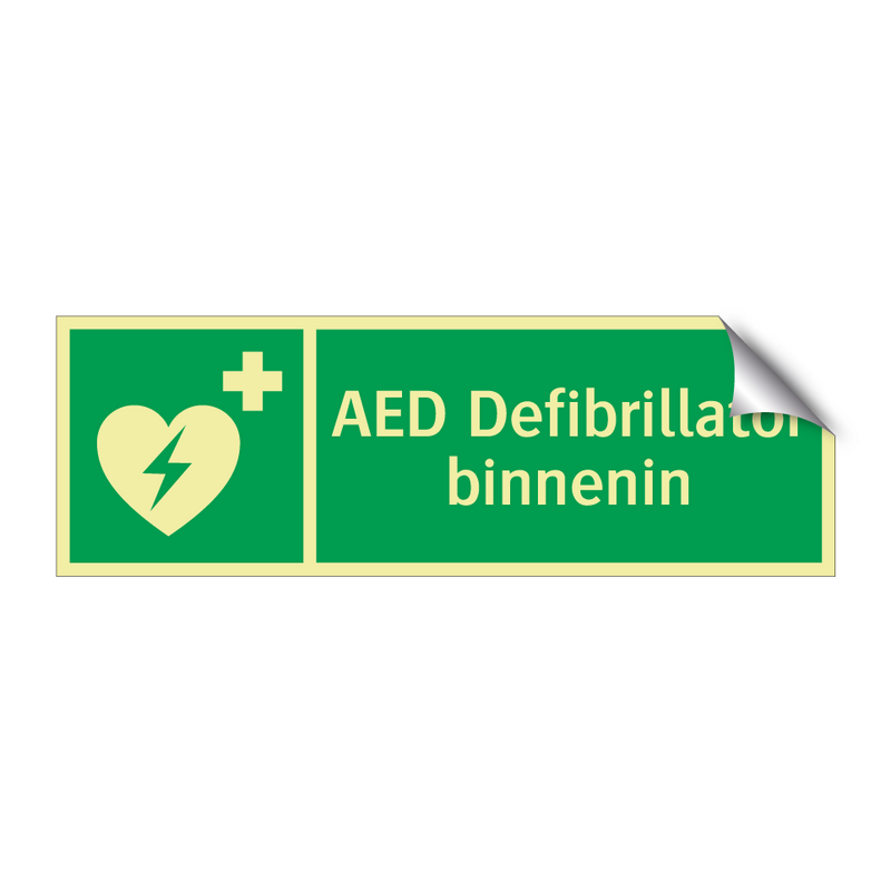 AED Defibrillator binnenin & AED Defibrillator binnenin & AED Defibrillator binnenin