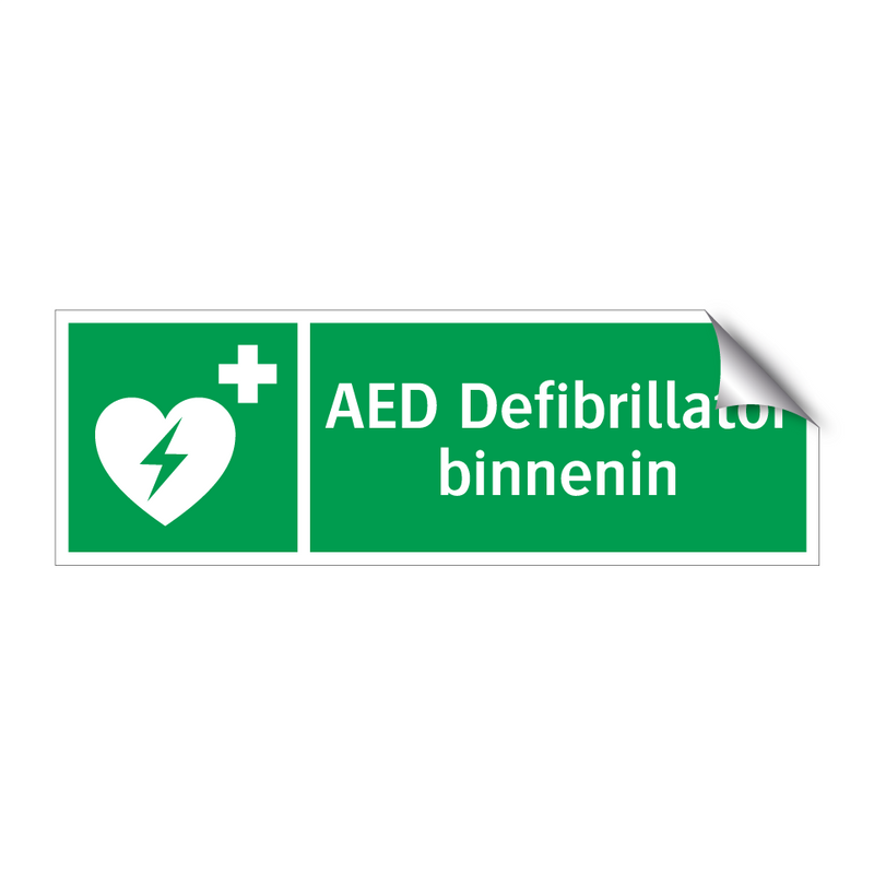 AED Defibrillator binnenin & AED Defibrillator binnenin & AED Defibrillator binnenin