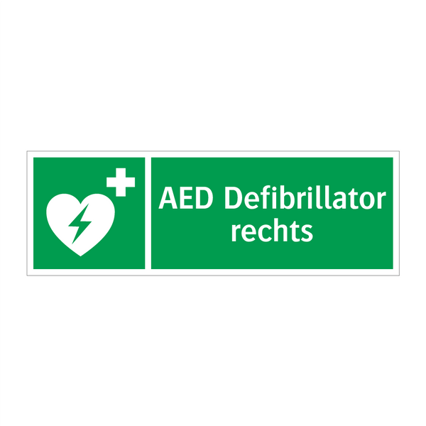 AED Defibrillator rechts & AED Defibrillator rechts & AED Defibrillator rechts