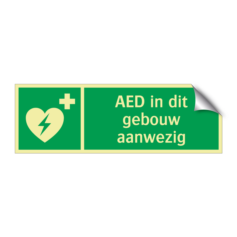 AED in dit gebouw aanwezig & AED in dit gebouw aanwezig & AED in dit gebouw aanwezig