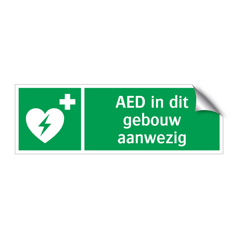 AED in dit gebouw aanwezig & AED in dit gebouw aanwezig & AED in dit gebouw aanwezig