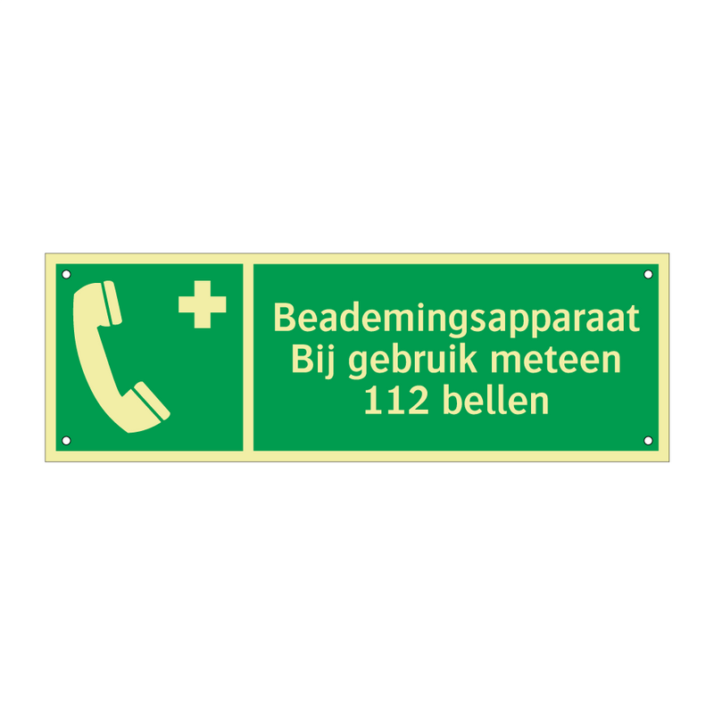 Beademingsapparaat Bij gebruik meteen 112 bellen & Beademingsapparaat Bij gebruik meteen 112 bellen