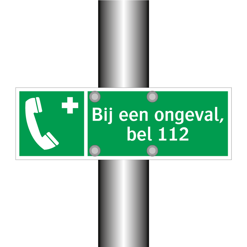 Bij een ongeval, bel 112 & Bij een ongeval, bel 112 & Bij een ongeval, bel 112