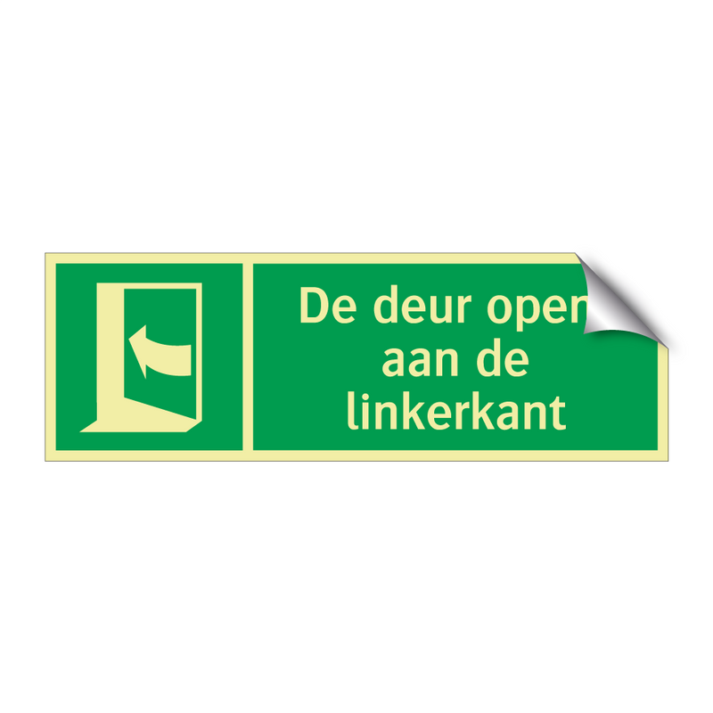 De deur opent aan de linkerkant & De deur opent aan de linkerkant & De deur opent aan de linkerkant