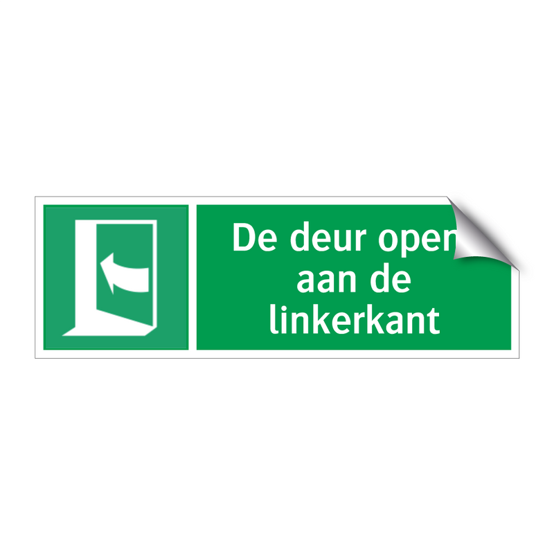 De deur opent aan de linkerkant & De deur opent aan de linkerkant & De deur opent aan de linkerkant