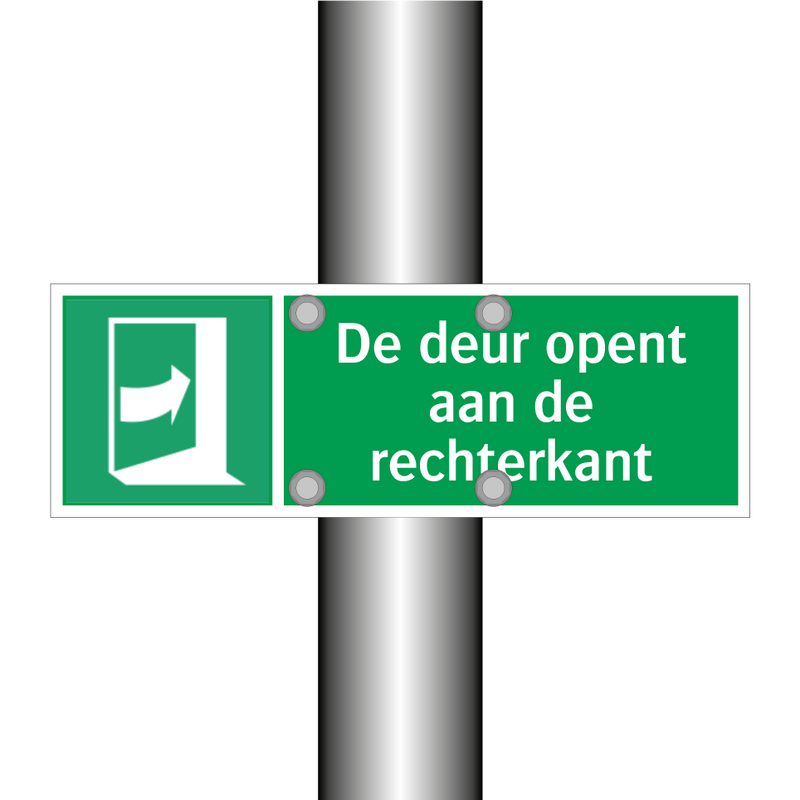 De deur opent aan de rechterkant & De deur opent aan de rechterkant