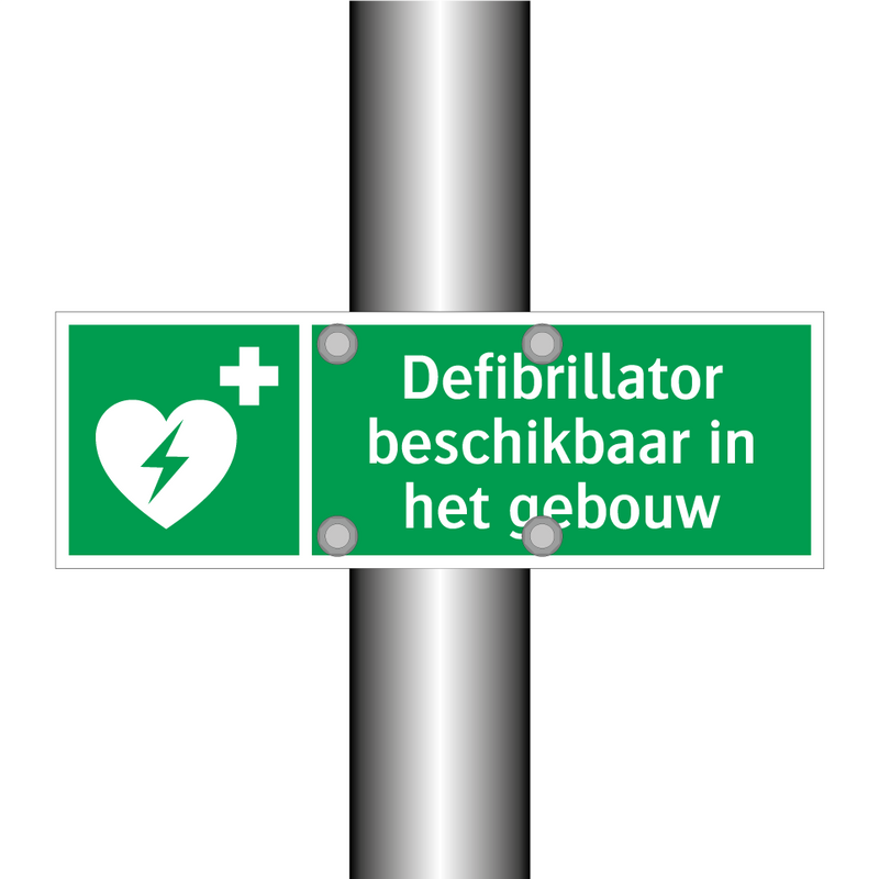 Defibrillator beschikbaar in het gebouw & Defibrillator beschikbaar in het gebouw