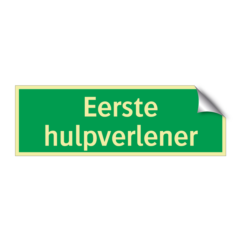 Eerste hulpverlener & Eerste hulpverlener & Eerste hulpverlener & Eerste hulpverlener