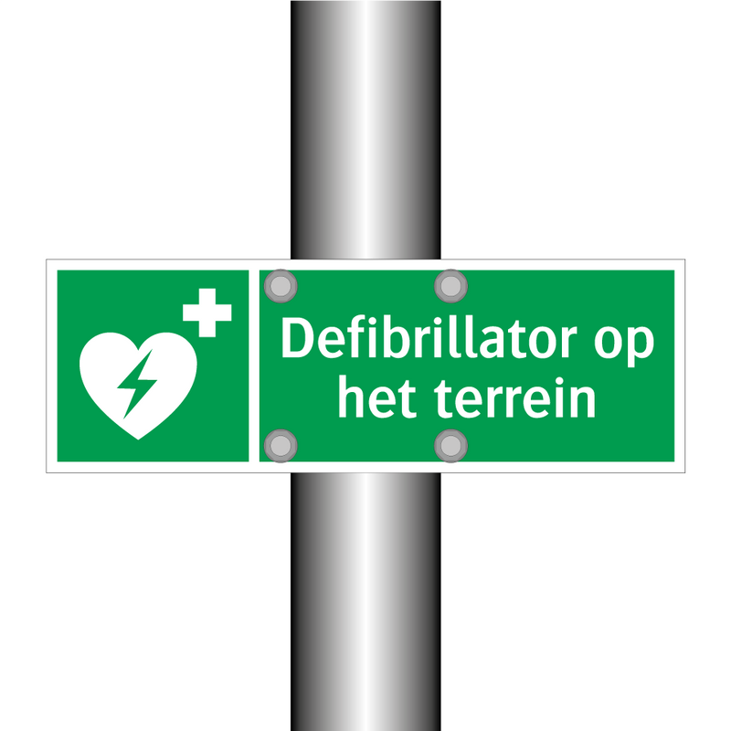 Defibrillator op het terrein & Defibrillator op het terrein & Defibrillator op het terrein