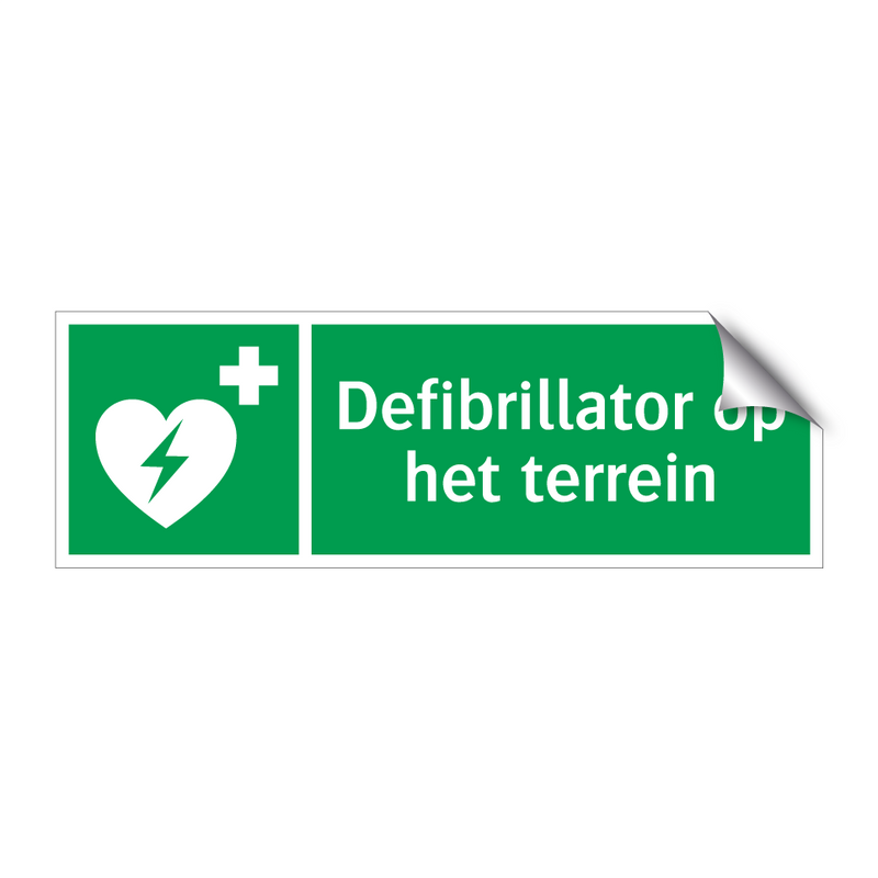 Defibrillator op het terrein & Defibrillator op het terrein & Defibrillator op het terrein