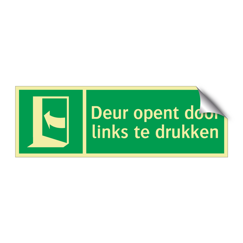 Deur opent door links te drukken & Deur opent door links te drukken