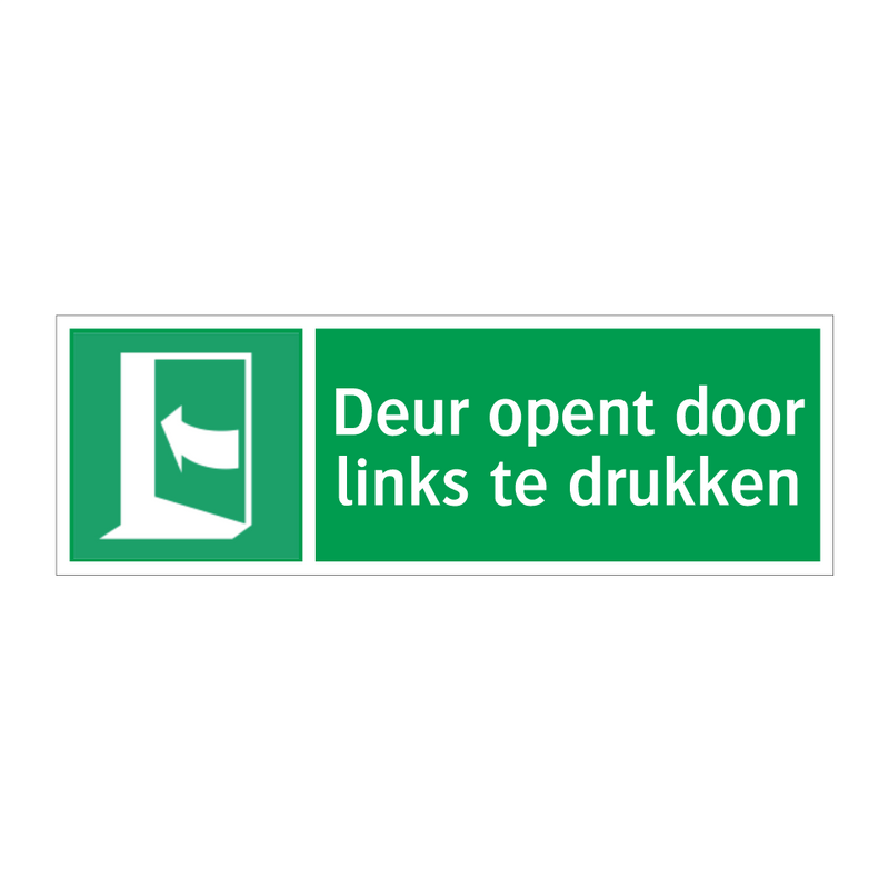 Deur opent door links te drukken & Deur opent door links te drukken