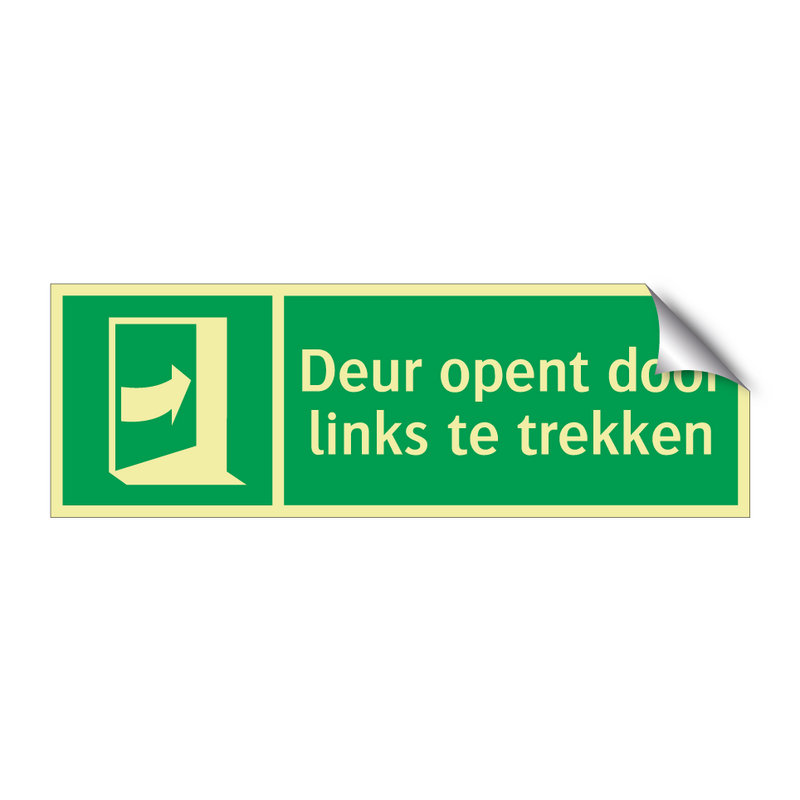 Deur opent door links te trekken & Deur opent door links te trekken