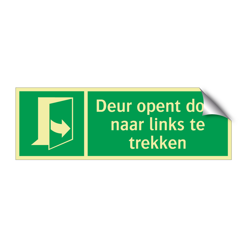 Deur opent door naar links te trekken & Deur opent door naar links te trekken