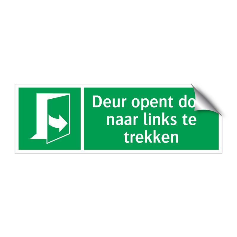 Deur opent door naar links te trekken & Deur opent door naar links te trekken